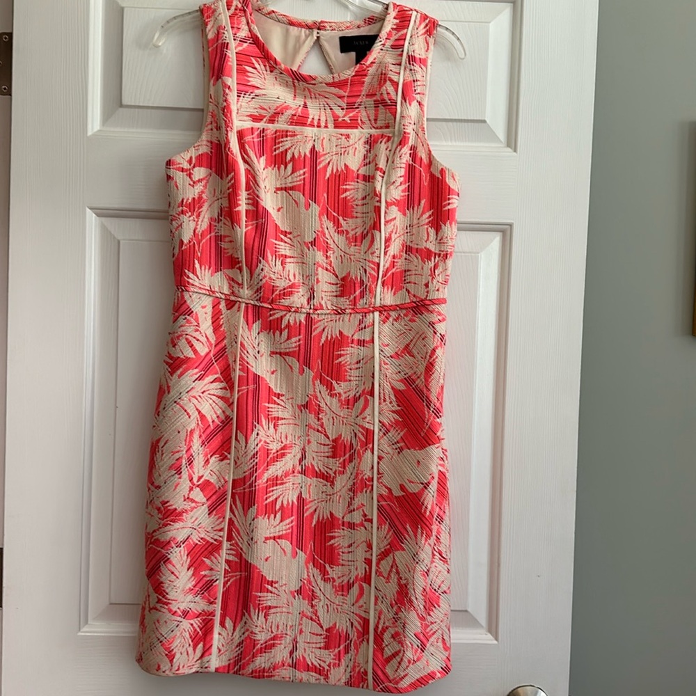 JCrew Floral Sleeveless Dress with cutout